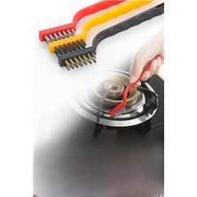 Mabeyn 3'lü Set Tel Fırça Yağ Kir Pas Sökücü Temizlik Seti Mutfak Fırın Ocak Lavabo Temizlik Fırçası