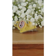 Famemus Accessory Labubu Model Çocuk Pens Toka 8cm Sarı Renk