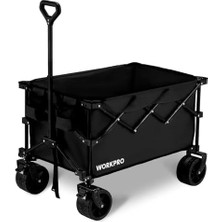 Mabeyn Workpro WP285016 100KG 4 Tekerli Katlanabilir Ağır Hizmet Taşıma Arabası/plaj Arabası