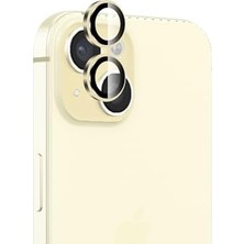 Mabeyn Bix 15/15 Plus Safir Lens Koruyucu 3D Kamera Camı 9h Premium Lens Kapağı Sarı