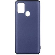 Mabeyn Galaxy A21S ile Uyumlu Kılıf Soft Mat Premier Lacivert