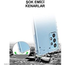 Mabeyn Oppo A74 ile Uyumlu Kapak Köşe Korumalı Airbag Antishock Şeffaf Silikon Kılıf