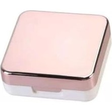 Mabeyn Rose Aynalı Seyahat Lens Kutusu - Solüsyon Kabı, Cımbız, Vantuz Aparatı, L-R Lens Hazneleri