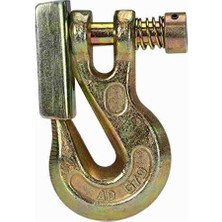 Mabeyn Kingchain 426181 3/8 Inç x 5 Ft. Altın Kromat Traktör Emniyet Bağlayıcı Zincir, Clevis Tutunma Kancası ve Bağlantı Halkası, 6500 Lbs. Yük Kapasitesi, Sınıf 70, Çiftçilik, Tomruk, Inşaat Için