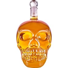 Mabeyn Senon Crystal Head Kuru Kafa Cam Şişe El Yapımı Kuru Kafa Sürahi Içki Şişesi (350)