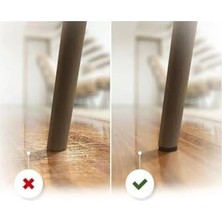 Mabeyn Kahverengi 12 Adet 4cm Yuvarlak Yapışkanlı, Masa, Koltuk Altı Parke Koruma Keçesi