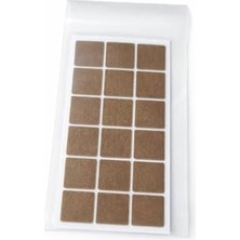 Mabeyn Yapışkanlı Keçe Ped, Kahverengi, Kare, Koltuk Ayağı Için, Çizilmeyi ve Gürültüyü Önler (35X35)