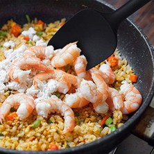 Mabeyn Newk Isıya Dayanıklı Silikon Spatula Seti, 6 Parça Set, Yapışmaz Kauçuk Spatula Mutfak Gereçleri Paslanmaz Çelik Çekirdekli, Pişirme ve Karıştırma, Bulaşık Makinesinde Yıkanabilir Fırın, Siyah