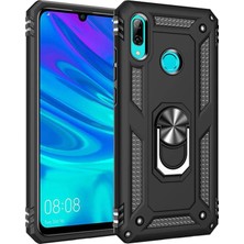 Mabeyn P Smart 2019 Için Kılıf Military Ring Holder Siyah [p Smart 2019 ile Uyumlu Kılıf - Siyah]
