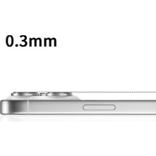 Mabeyn 17 Pro/17 Pro Max Için Kamera Koruyucu Iphone Alüminyum Alaşım Çerçeveli Tempered Glass Kamera Lens Koruyucu (Gümüş)