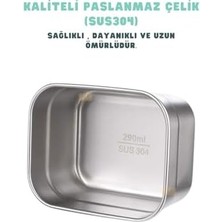 Mabeyn Vagonlife Bento 1000ML Lunchbox Tek Katlı 5 Bölmeli Çelik Sefer Tası Yemek Kutusu (Mor)