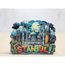 Elwes Ahşap Istanbul Temalı Magnet