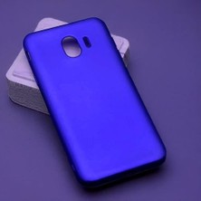 Mabeyn Galaxy J4 ile Uyumlu Kılıf Soft Mat Premier Saks Mavi