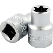 Mabeyn 1113060212 1/2" E/12 Star (Tor X) Lokma Anahtar, Krom, E12