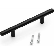 Mabeyn Paslanmaz Metal Kulp, Mat Siyah, Dolap Çekmece Mobilya Kulbu, Tv Ünitesi Yatak Odası Vestiyer Mutfak Için 96 128 160 192 224 320 mm (224 Mm, Adet, 1)