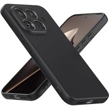 Mabeyn - 15T Pro ile Uyumlu Mi Kılıf Kamera Korumalı Yumuşak Renkli Silikon Kapak Silinebilir Mat Hisli - Siyah