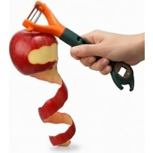 Mabeyn 3'i 1 Arada Çok Fonksiyonlu Mutfak Seti - Paslanmaz Çelik Sebze Soyacak, Tirbuşon, Şişe Açacağı ve Konserve Yardımcısı - Pratik Ergonomik Tasarım