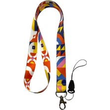 Mabeyn Rengarenk Limited Boyun Ipi ve Telefon Askısı Lanyard