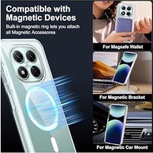 Mabeyn - 14 Pro ile Uyumlu 4g Kılıf Kamera Korumalı Magsafe ile Uyumlu Şarj Özellikli Şeffaf Pc Kapak - Şeffaf