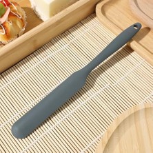 Mabeyn Promosyonca Silikon Tereyağı ve Krema Spatulası, Kek Spatulası, 5 Farklı Renk Seçeneği (Antrasit Gri)