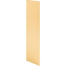 Mabeyn Ürünler J 4580 Kapı Push Tabak, 10,2 x 40,6 Cm, Pirinç Cilalı