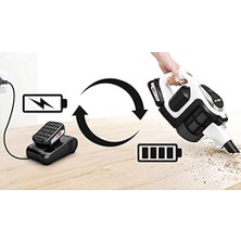 Mabeyn Hausgeräte BHZUC18N Akülü Elektrikli Süpürge Için Hızlı Şarj Cihazı, Değiştirilebilir 18 V Güç, Tüm Aküler Için, Unlimited Elektrikli Süpürgeler Için Uygun, 60 Dakikada Tamamen Şarj Edilir, Siyah