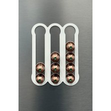 Mabeyn Nespresso Uyumlu Metal Kahve Kapsül Tutucu Mıknatıslı Kapsül Düzenleyici