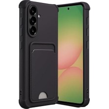 Mabeyn - Galaxy A35 ile Uyumlu Kılıf Kamera ve Köşe Korumalı Kartlıklı Cüzdanlı Yumuşak Silikon Kapak