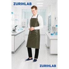 Zürih Ticaret ZURIHLAB Asit ve Kimyasal Önlüğü - PVC Önlük Su Geçirmez Haki - EnxBoy: 70×110 cm