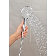 Mabeyn Lux Duş Başlığı, 3 Farklı Akış, Yüksek Basınçlı, Su Tasarruflu, Ultra Dayanıklı, Çok Fonksiyonlu, Yüksek Kalite, Şık Tasarım, El Duşu (Yuvarlak)
