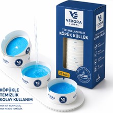 VEXORA GLOBAL 25 Adet Tek Kullanımlık Jel Küllük Taşınabilir Pratik Kullanım Ev Ofis Kafe
