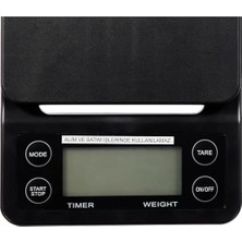 Mabeyn Epınox Bethjıam Hassas Kahve Tartısı, Mutfak Tartısı - Hassaslık: 0.1 Gr. / Max: 3 kg - Zamanlayıcılı Dijital Tartı, Terazi, Çok Renkli