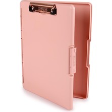 Mabeyn Dexas Slimcase 2 Sıkıştırma Tahtası, Yan Açıklık, 31,8 x 24,1 Cm, Pembe Altın Klipsli Pembe