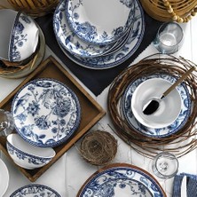 Mabeyn Kütahya Porselen Bleu Blanc 24 Parça 6 Kişilik Yemek Takımı 939016