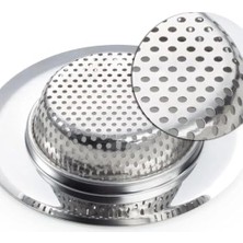 Mabeyn 7 cm Paslanmaz Çelik Lavabo Süzgeci - Küçük Boy Mutfak ve Banyo Eviye Gider Koruyucu, Tıkanma Önleyici Metal Süzgeç - Dar Giderler Için Ideal Evye Filtresi (1 Adet)