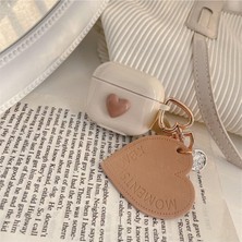 Mabeyn 3. Nesil Ile Uyumlu Koruyucu Kalp Desenli Bej, Kahverengi Kulaklık Kılıfı