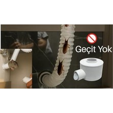 Mabeyn Lavabo Sifonu, Çek Valfli ve Perdeli, Koku Yapmaz, Hilton ve Ayaklı Lavabolara Uyumlu, Kolay Montaj