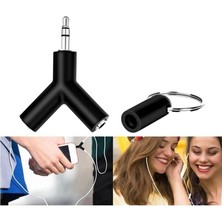 Mabeyn 3.5mm Kulaklık Çoklayıcı Çoğaltıcı Switch Splitter Anahtarlık Adaptör