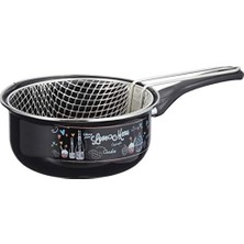 Karokstore Tantitoni Love Menu Emaye Kızartma Tavası, 20 cm