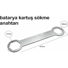 Mabeyn Yapı Mutfak Lavabo Banyo Bataryası 35 Lik Düz Kartuş ve Sökme ve Takma Anahtarı