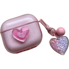 Mabeyn (4490) Pembe Kalpli Kulaklık Kılıfı 3. Nesil ile Uyumlu