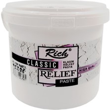 Rich Klasik Rölyef Pasta Beyaz 1200 gr Yoğun Kıvamlı Çok Yönlü Kullanım İçin İdeal