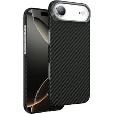 Mabeyn - 17 Air ile Uyumlu Kılıf ile Uyumlu Şarj Özellikli Ultra Slim Aramid Karbon Fiber Kevlar Kapak - Siyah