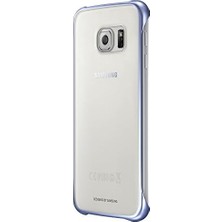 Mabeyn Slimline Clip-On Kılıf Clear View Cover Galaxy S6 Için, Metalik Siyah/şeffaf
