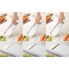 Mabeyn 3 Kademeli Ayarlanabilir Sebze Meyve Dilimleyici – Bıçaklı Mandolin Rende