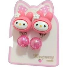 Famemus Accessory Sevimli My Melody Figürlü Pembe Çocuk Saç Tokası – 2’li Set