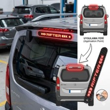 Carmind Peugeot Rifter Karbon Arka Fren Stop Lambası Sticker