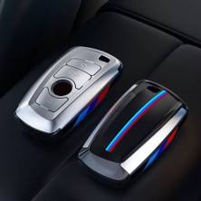İdeal Aksesuar Bmw Anahtarlık Mat Gümüş Şık Tasarım Kumanda Kabı Bmw Keychain Matte Silver Stylish Design Remote Control Case