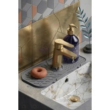 Main Shop Su Tutucu Musluk Mat Lavabo Için Silikon Esnek Musluk Tutucu Raf Mutfak Tezgahı Koruma