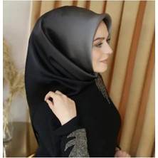 Armine İpek Eşarp Nostalji - 8971-09 Siyah Gri Degrade Twill
